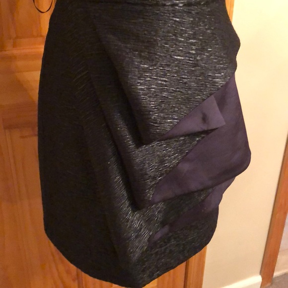 BCBG Generation black metallic strapless dress. - Picture 7 of 7